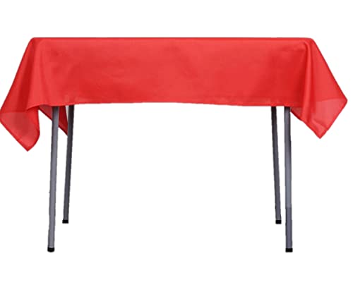 El Mejor Listado de Mantel rojo , tabla con los diez mejores. 46 Mosley Mantel Varios Colores para Mesa de Banquetes, Eventos y hogar Rectangular, Cuadrados o Redondos (Rojo, Cuadrado 148x148 cm)