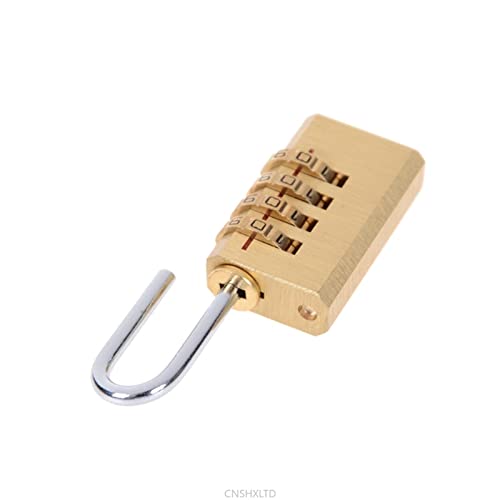 Cadenas en laiton KmoNo robuste avec combinaison de sécurité à 4 chiffres - 4