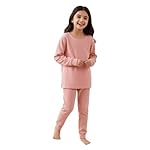 KidsThermal Set | Soft Cotton Blend Full Sleeves Top & Bottom Nightwear | Warm Innerwear Suit for Boys & Girls in Multicolour
