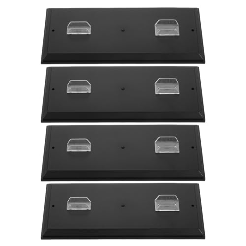 ERINGOGO 4個スケール プラスチック製摩托車モデルベース コレクション用収納ディスプレイスタンド バイク模型整理ラック 家 オフィス向け