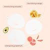 SpaLife Beauty Fruit Facial Sheet Masks 24 Pack – Face Masks Skincare Set – Hydrating Face Masks – 6 Natural Fruit Extract Formulas – Orange, Grapefruit, Coconut, Cherry, Avocado, Cucumber #6