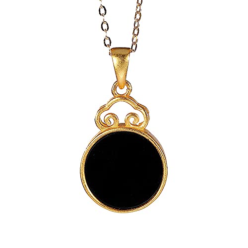 Collier jade noir S925 pour sublimer vos tenues de soirée
