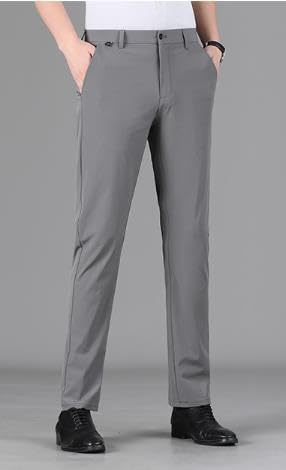 Men Summer Ice Cool Pants Silk Casual Comfortable Breathable Pants Non-Ironing Anti-Wrinkle High Stretch Pants2