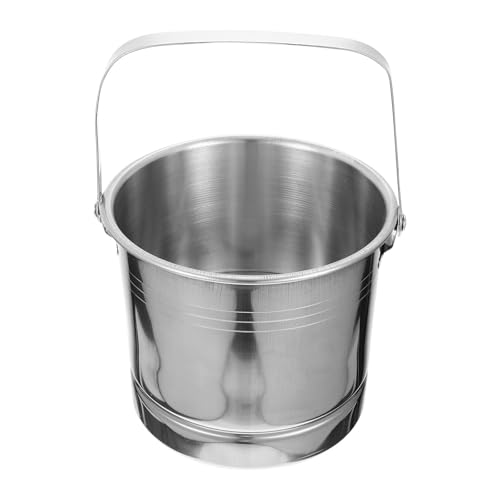 ULDIGI Cubo de Hielo Mantiene Vino y Cerveza a Temperatura Óptima de Acero Inoxidable para Ktv y Bar Asa Única Contenedor Portátil para Cubitos de Hielo
