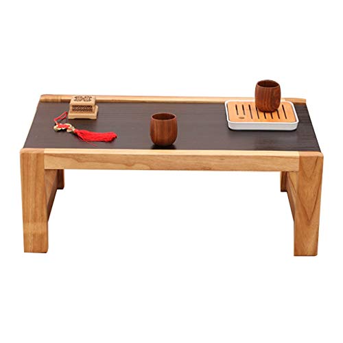 Table basse en bois massif pour chambre et balcon cocooning