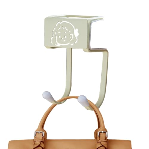 Desk Double Hook, Backpack Hanger, Desk Mounted Bag Holder Hook Portable Movable Headphones Holder Reduce Desk Clutter for Table Desk