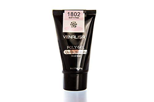 Venalisa Quick Bulider Poly Gel Nail Gel UV LED Curable 02 Soft Pink
