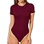 B|short Sleeve Burgundy