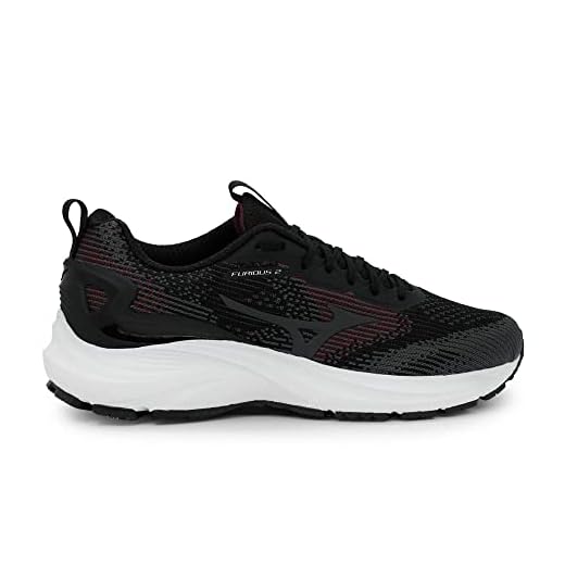 Tênis Mizuno FURIOUS 2 masculino, PRETO/BORDO, 42