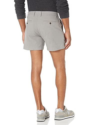 Image of Amazon Essentials Men's Slim-Fit 5 inch Flat-Front Comfort Stretch Khaki Chino Shorts with Elastic Waistband