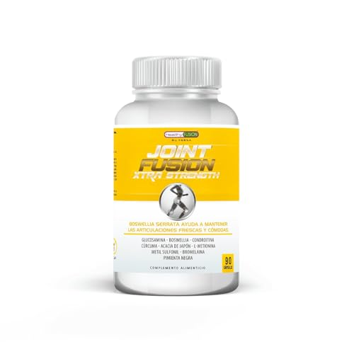 Healthy Fusion Glucosamina + Condroitina + Cúrcuma | Antiinflamatorio y analgésico | Elimina dolores articulares y musculares | Fórmula eficaz que protege y regenera Articulaciones | 90 Cápsulas