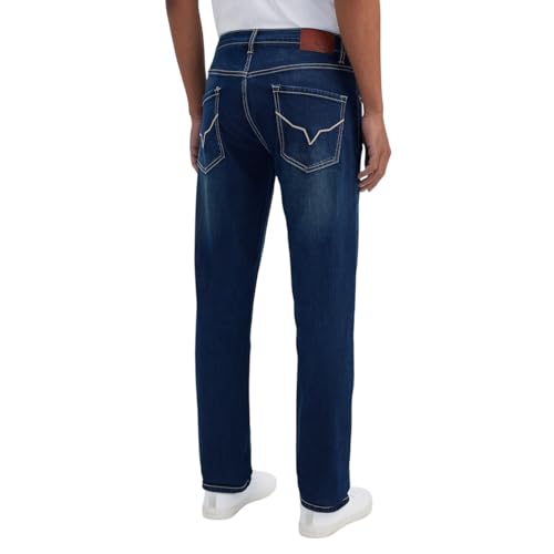 Image of Pepe Jeans Men's Straight Fit Jeans|Mid Rise |Stretchable Fabric| Jeans for Men | Available in Plus Size