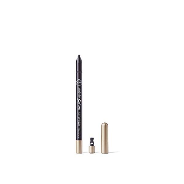 JOAH Make Her Gel-ous Gel Eyeliner with Self-Sharpening Pencil, No-Tug Waterproof Formula & Long-Lasting Finish & Color Definition, Creamy Gel Texture, Black