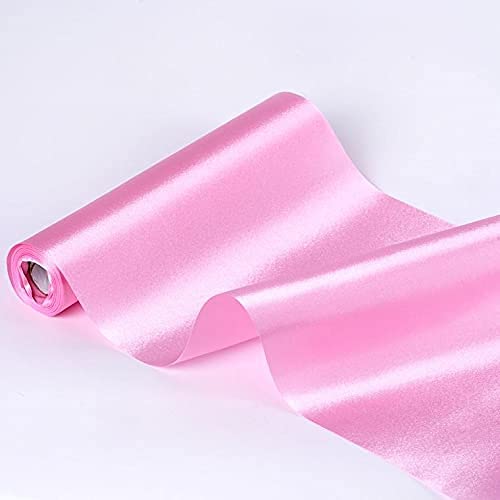 Luxurious Pink Satin Fabric Bolt - 10 Yards of 12-Inch Wide Soft Satin for Elegant Weddings, Costumes, Drapery, and DIY Craft Projects 5 Luxurious Pink Satin Fabric Bolt - 10 Yards of 12-Inch Wide Soft Satin for Elegant Weddings, Costumes, Drapery, and DIY Craft Projects - Image 4