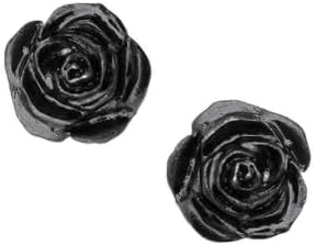 Alchemy Romance Rose Stud Earrings England Black Pretty Dark Gothic Alternative image 5