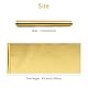 43 cm x 12 m Goldmetallic-Geschenkpapierrolle, einfarbiges, mattes Geschenkpapier, perfekt für Geburtstage, Hochzeiten, Babypartys, Partys, Geschenkdekorationen für Feste