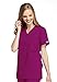 Cherokee Women's Workwear Scrubs Tie Back Mock Wrap Tunic, Azalea, Large