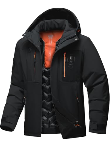 Jsslaik Men's Thermal Waterproof Windproof Jacket...