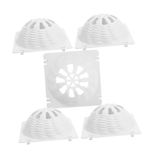 Healifty 5個 孵卵器 卵 孵卵器 素材 鳥 巣 プラスチック ホワイト