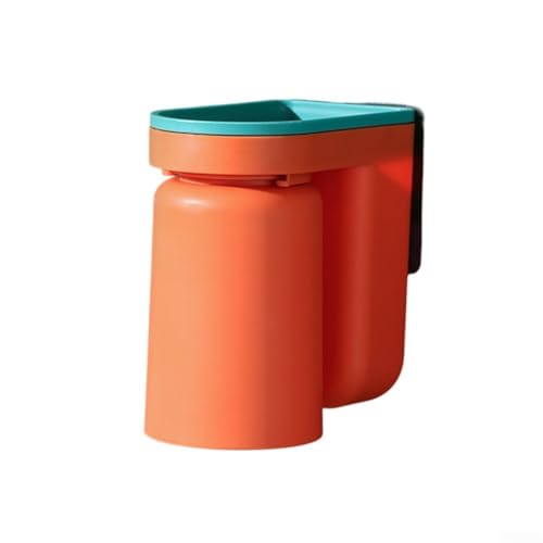Pumixiy Soporte de pared para cepillo de dientes con taza de enjuague bucal, perforador, instalación para baño, mantiene los cepillos de dientes secos y organizados, compatible con la mayoría de