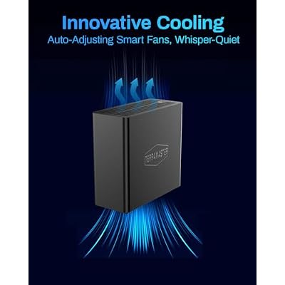 TERRAMASTER F4 SSD NAS Storage - 4Bay All SSD NAS Server N95 QuadCore CPU, 8GB DDR5 RAM, 5GbE Port, Palm-Sized High-Performance Network Attached Storage (Diskless)