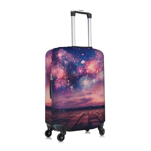 Flag Firework Suitcase Covers, Luggage Protectors Fits Four Sizes Suitcase For Travel3