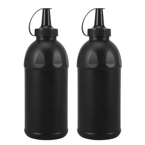 Image of 2pcs Bullets Beads Bottle:800ml Plastic Holder Black Refill Container Liquid Toy Bead Holder Outdoor Game Accessories