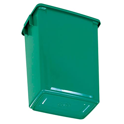 Global Industrial Recycling Container, 15 Gallon, 12" W X 18" D X 24" H, Green #TOP1