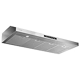 VIKIO HOME 42 Inch Under Cabinet Range Hood 900 CFM, Dual Motor Powerful Kitchen Vent Hood, Gesture & Touch Control, Ultra Quiet DC Motor, Dishwasher-Safe Filters, LED Lights, Stainless Steel
