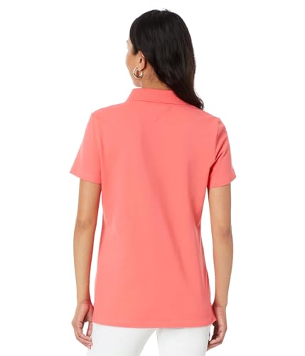 Image of Tommy Hilfiger Women's Solid Short Sleeve Pique Polo Shirt