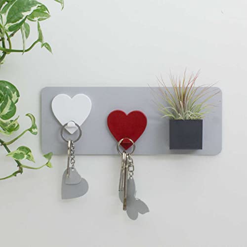 KalaMitica - Magnetic Wall Board - Holder for Fridge Magnets - Silver - 9 x 24 cm, Silver New, W9 x H24 cm - Image 2