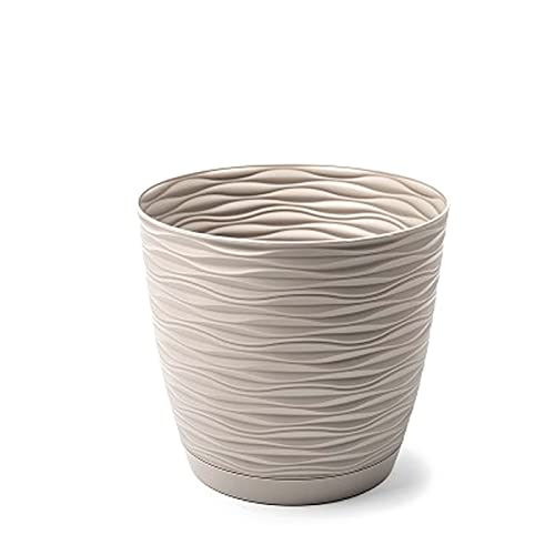 Acan Tradineur - Confezione da 2 vasi rotondi sospesi in plastica, vaso