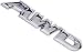 ASWJD Store Beler Universal Silver Metal Car AWD Emblemas Pegatina Pegatina Insignia (Color : Fulfilled by Amazon)