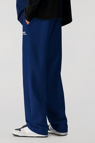 Image of Samfor Mid-Rise Stretchable Joggers in Premium Polycotton Comfort Blend for Street and Lounge Wear - Korean Style Baggy Track Pants for Men