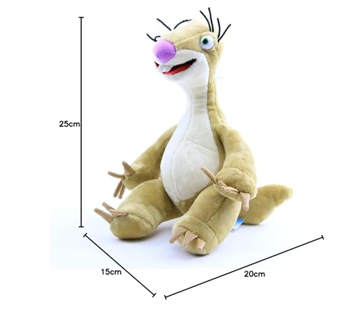 Laruokivi Lustige Nette Tier Puppe Sid Faultier Gefüllte Plüsch Spielzeug 10'' Geschenk