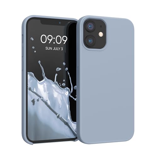 kwmobile �X�}�z�P�[�X Apple iPhone 12 mini�Ή� �P�[�X - TPU ���L�b�h �V���R�� �J�o�[ - �ϏՌ� ���h�~ �T���T�� Case