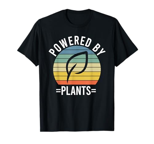 Powered By Plants Vegetarian Vegan Workout Plant Powered Camiseta
