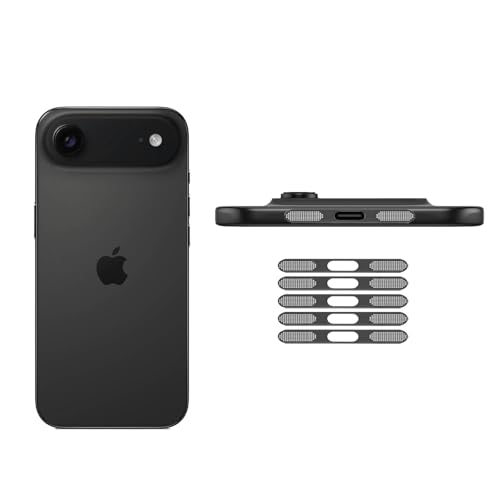 for iPhone Air Earpiece Speaker Mesh Anti Dust Proof Adhesive Cover - 5PCS / Space Black