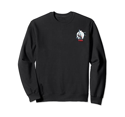 Sweatshirt Avengers Thor style urbain avec poche poitrine imprimée Marvel
