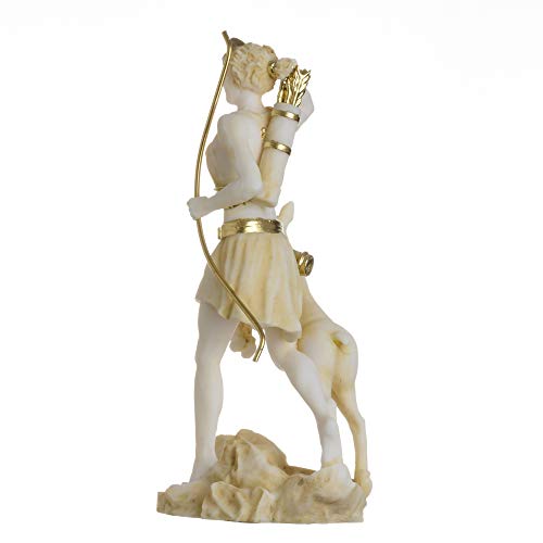 Estatua Diosa Artemisa Diana Griega Alabastro 17 cm miniatura 5
