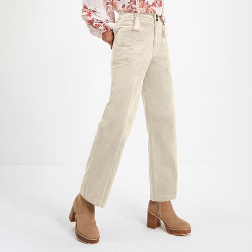 Corduroy Pants Women Straight Leg Elastic Waist Work Pants Casual Loose Ankle Jeans Vintage Teacher Pants with Pockets3