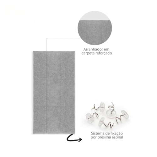 Arranhador Carpete para Gato Protetor Sofá Cama poltrona(70x50,Bege)