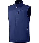 Willit Men's Golf Vest Lightweight Softshell Vest Outerwear Sleeveless Jacket for Hiking Runing C...