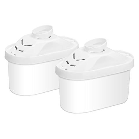 Hskyhan Alkaline Water Filter - Replacement Pitcher Water Filters, Cartridge Improve PH, 7 Stage Filteration System To Purify, 2 Pack Cover
