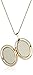 14k Gold-Filled Oval Milgrain Edge Locket Necklace, 18