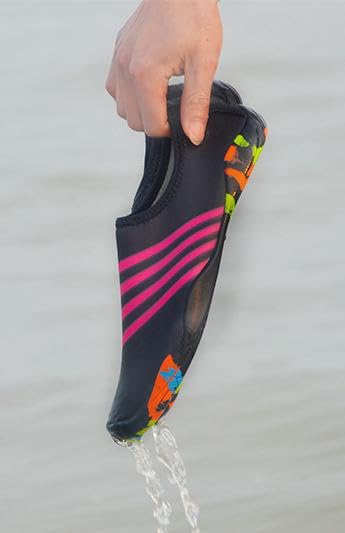 Aqua Socks Barefoot Quick-Dry Water Shoes, Drainage Beach Pool Shoes for Water Aerobics Men Women4