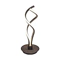 Flhonudi LED Modern Table Lamp Unique Dimmable Spiral Bedside Table Lamp Contemporary Minimalist Lighting Design Desk Light for Bedroom, Living Room, Office 6000K-6500K Warm White H19inch