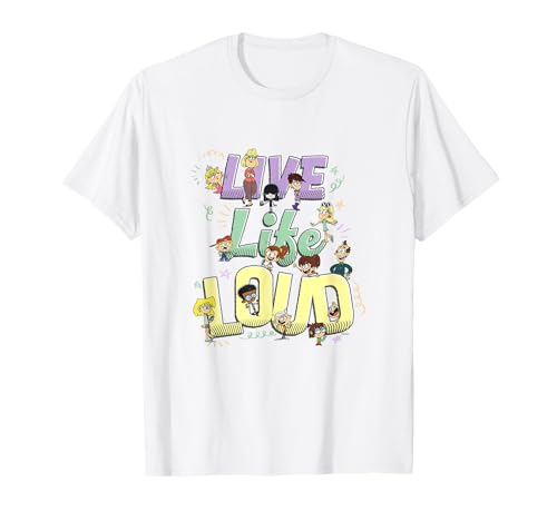 The Loud House Live Life Loud Vintage Group Logo T-Shirt