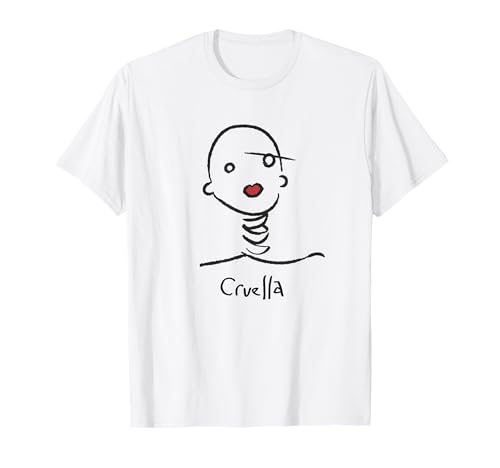 T-shirt Cruella Disney vêtement en coton doux pour éviter les irritations de la peau