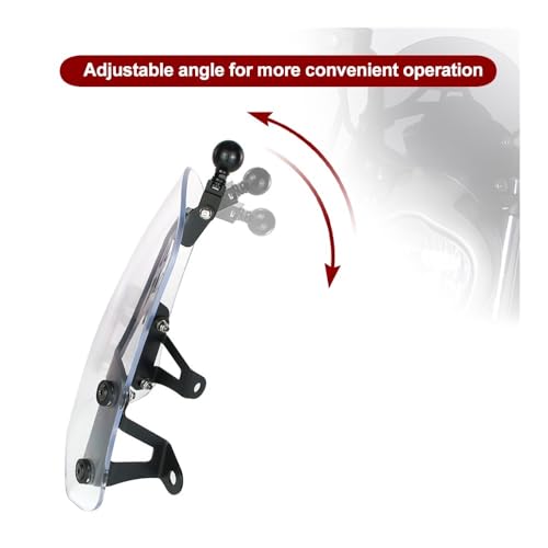 Extension de pare-brise VN650 anti-turbulence et support de GPS intégré
